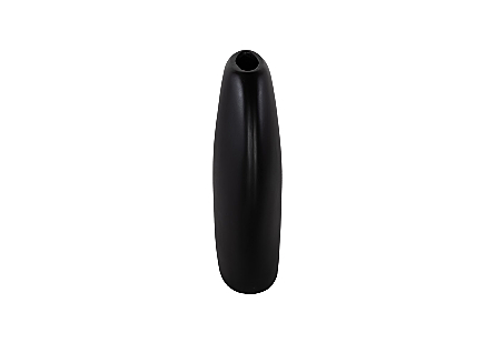 Pod Vase, Medium Black Matte