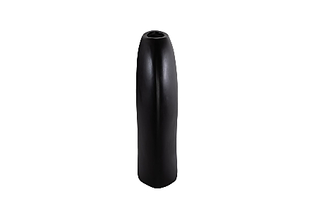 Pod Vase, Large Black Matte