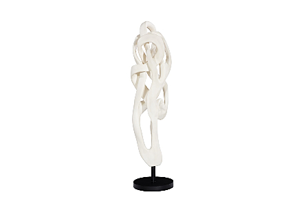 Cast Dancing Sculpture, Passé, Faux Bleached