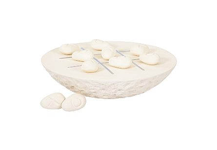Tic-Tac-Toe Stone Large, Off-White