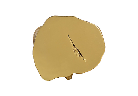 Log Stool Gold Leaf, LG