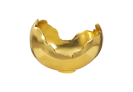 Burled Bowl Resin, Gold Leaf Finish