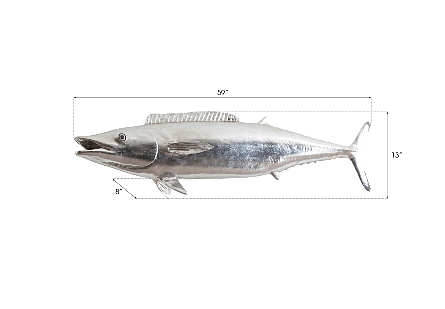 Wahoo Fish Silver Leaf