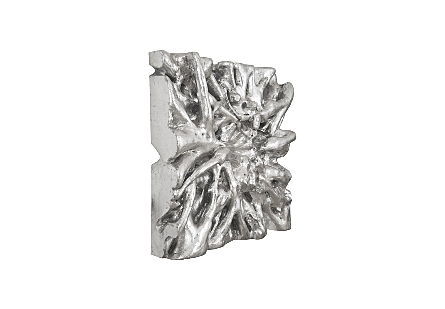 Square Root Wall Art Silver Leaf