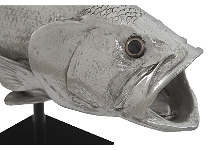 Large Mouth Bass Fish with Stand