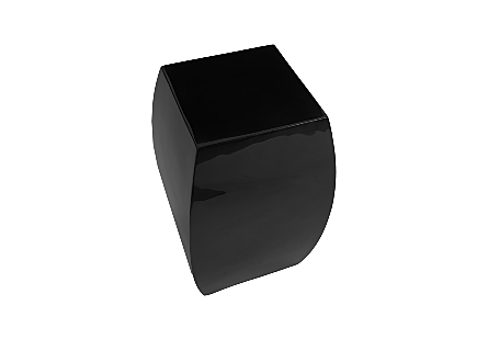 Taba Side Table Gel Coat Black