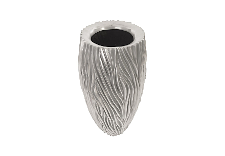 Alon Planter Polished Aluminium