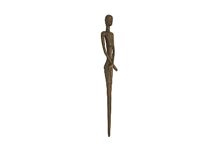 Lottie Wall Sculpture Resin, Bronze Finish