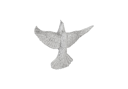 Dove Wall Art Silver Leaf