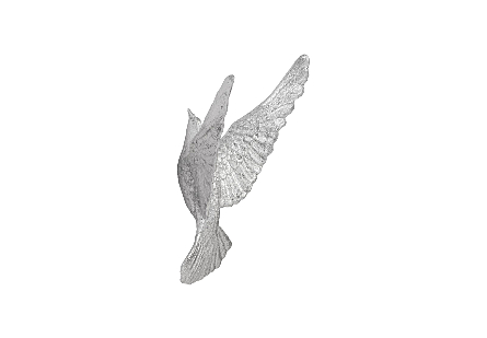 Dove Wall Art Silver Leaf