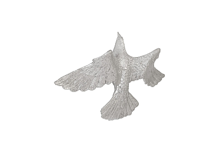 Dove Wall Art Silver Leaf