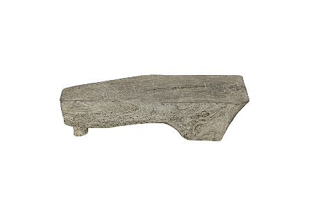 Freeform Bench Gray Stone