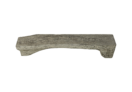 Freeform Bench Gray Stone