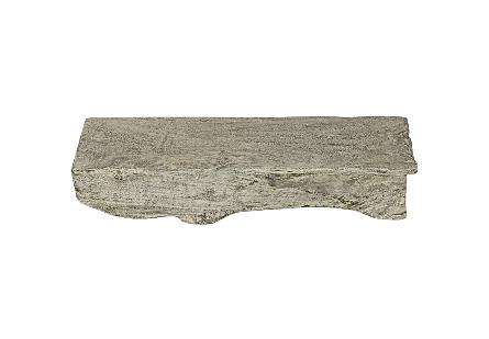 Freeform Bench Gray Stone