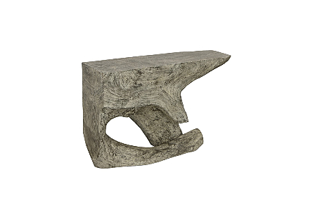 Freeform Console Table Gray Stone
