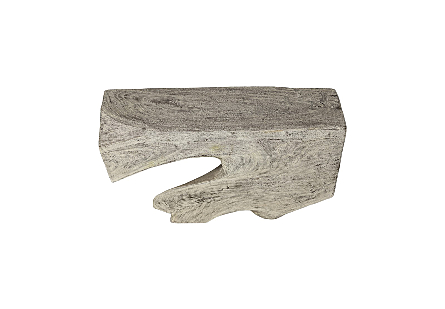 Freeform Console Table Gray Stone