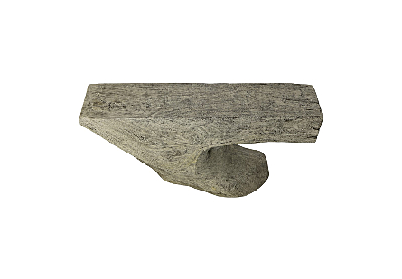 Freeform Console Table Gray Stone