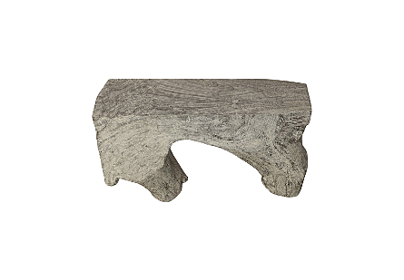 Bridge Console Table Gray Stone