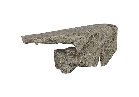 Freeform Console Table Gray Stone