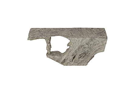 Freeform Console Table Gray Stone