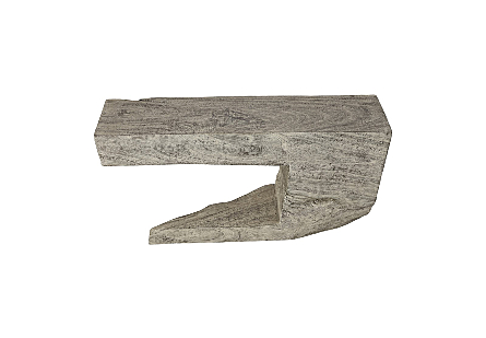 Freeform Console Table Gray Stone