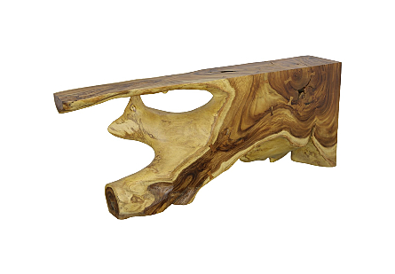 Colossal Freeform Console Table Natural