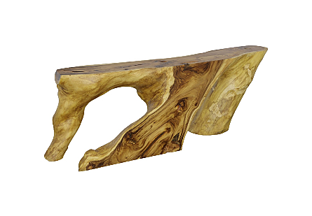 Colossal Freeform Console Table Natural