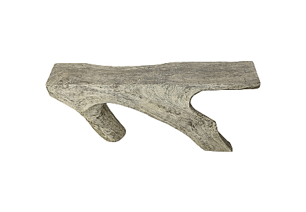 Bridge Console Table Gray Stone