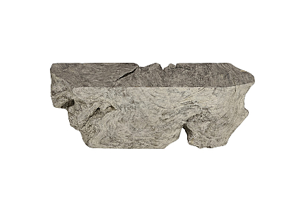 Freeform Console Table Gray Stone