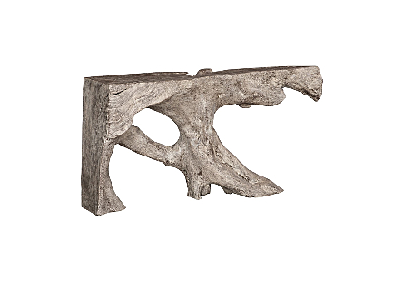 Freeform Console Table Gray Stone