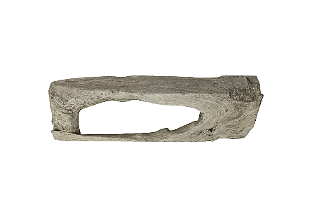 Colossal Freeform Console Table Gray Stone