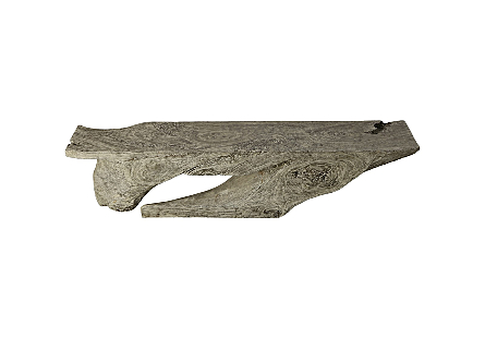 Colossal Freeform Console Table Gray Stone