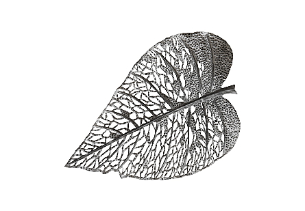 Birch Leaf Wall Art Silver, LG