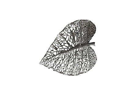 Birch Leaf Wall Art, Silver, XS