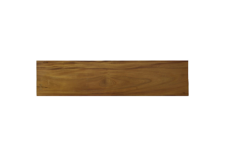 Origins Straight Edge Bench Natural, Satin Black Legs