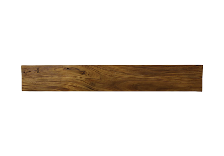 Origins Straight Edge Bench Natural, Satin Black Legs