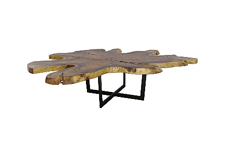 Origins Dining Table Freeform, Natural, Satin Black Legs