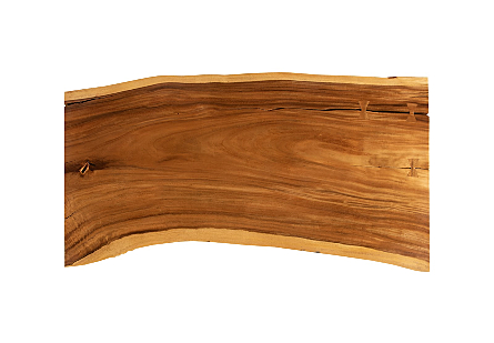 Origins Dining Table Live Edge, Natural, Satin Black Legs