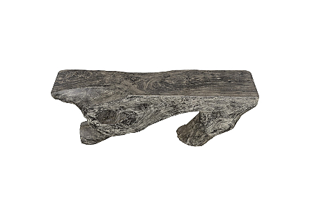 Freeform Console Table Gray Stone