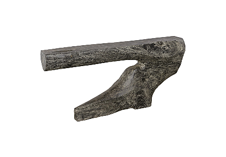 Freeform Console Table Gray Stone