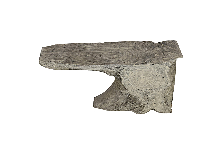 Freeform Console Table Gray Stone