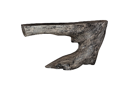 Freeform Console Table Gray Stone