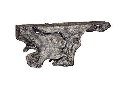 Freeform Console Table Gray Stone