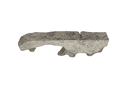 Colossal Freeform Console Table Gray Stone