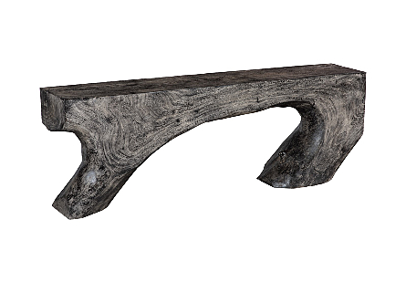 Freeform Console Table Gray Stone