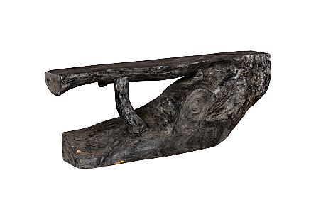 Freeform Console Table Gray Stone