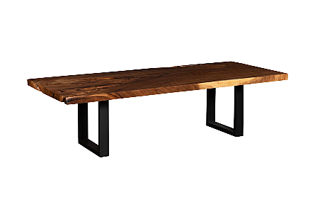 Origins Dining Table  Natural, Satin Black Legs 