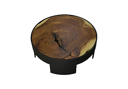 Framed Coffee Table Round, Open Base, Large