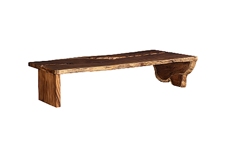 Origins Dining Table Live Edge, Natural, Wood Legs