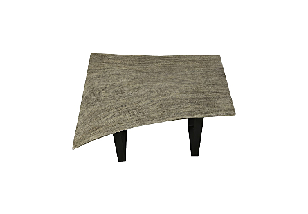 Origins Desk Gray Stone, Satin Black Legs